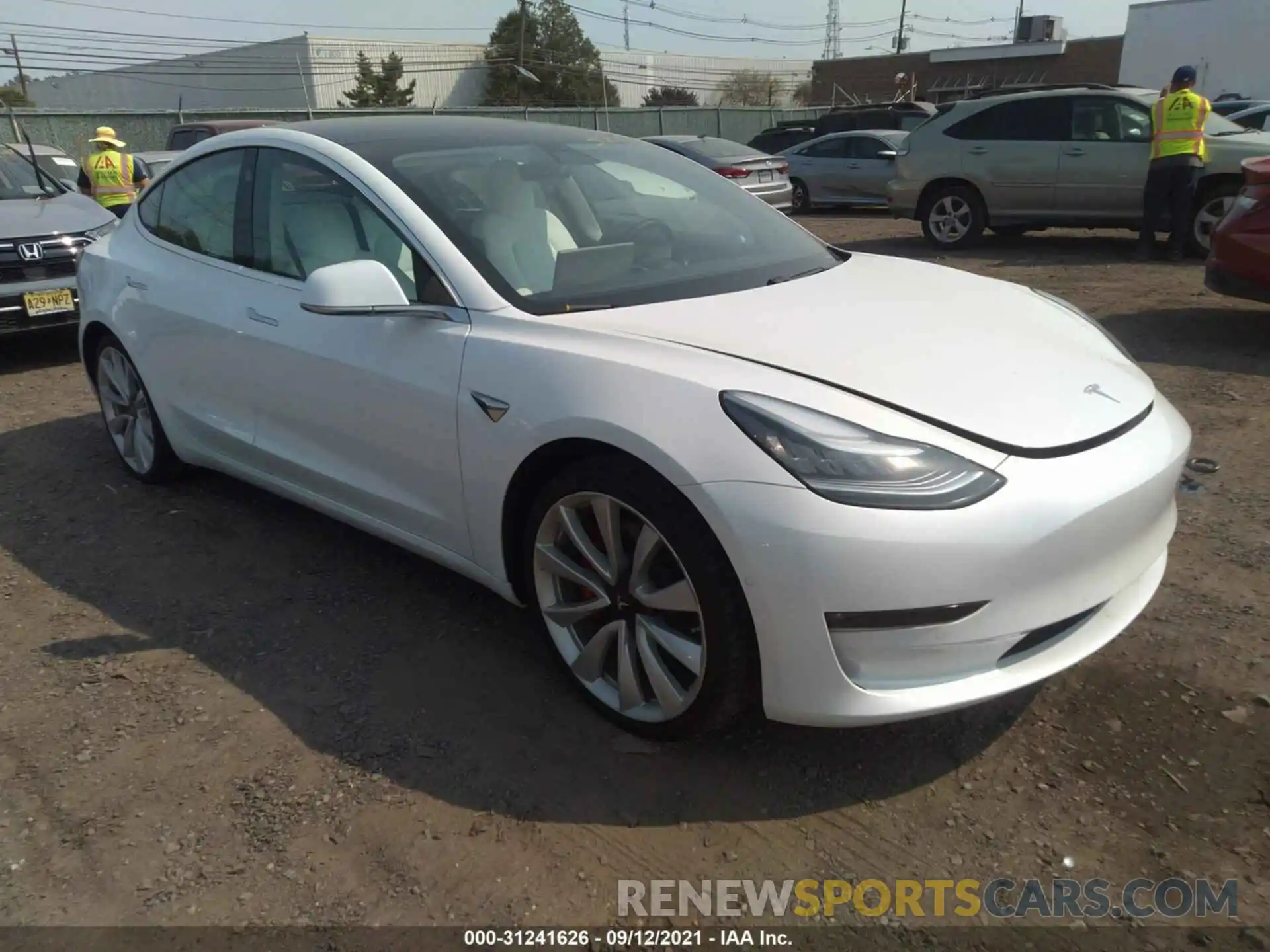 1 Photograph of a damaged car 5YJ3E1EB8KF469730 TESLA MODEL 3 2019