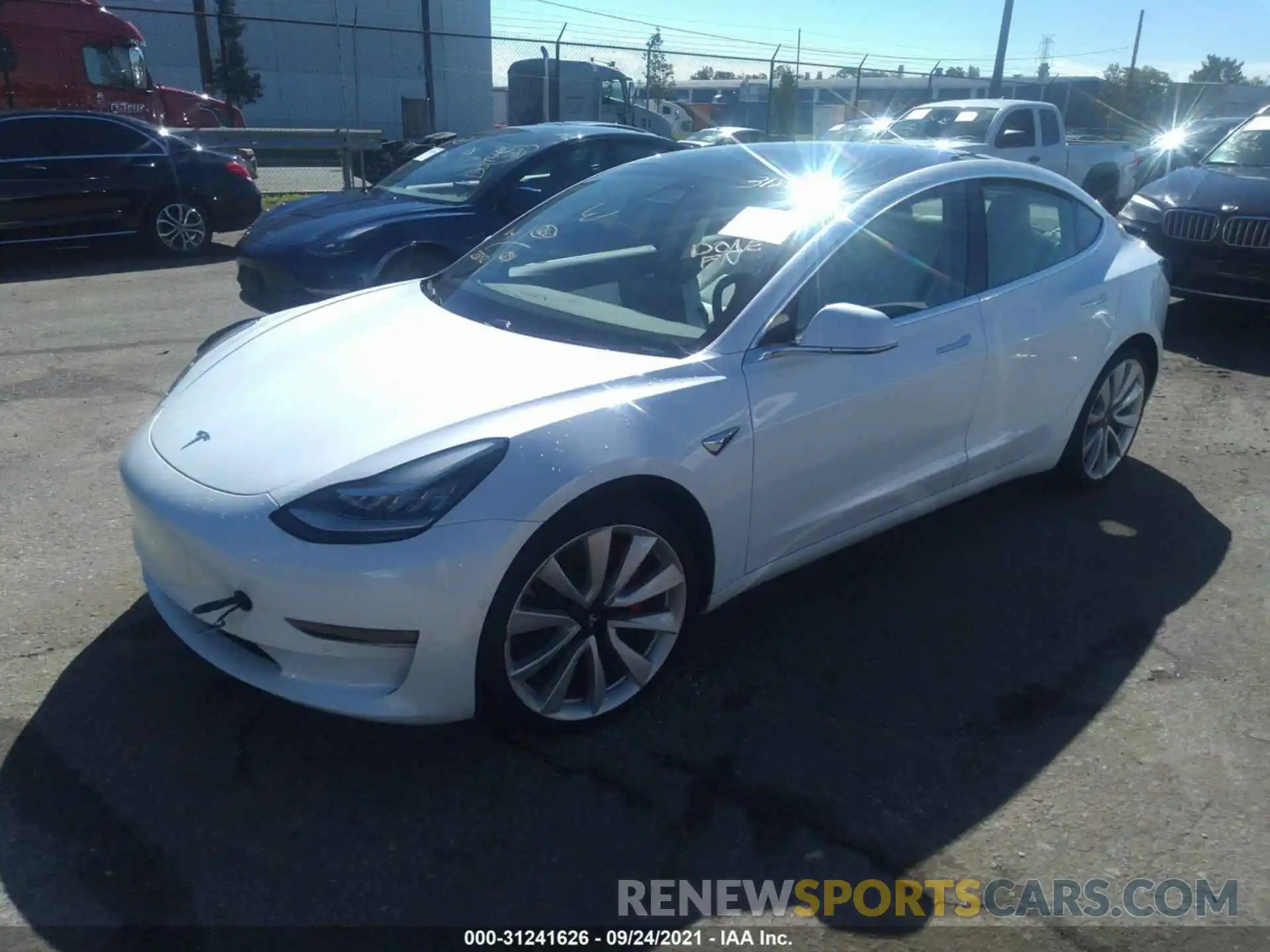 2 Photograph of a damaged car 5YJ3E1EB8KF469730 TESLA MODEL 3 2019