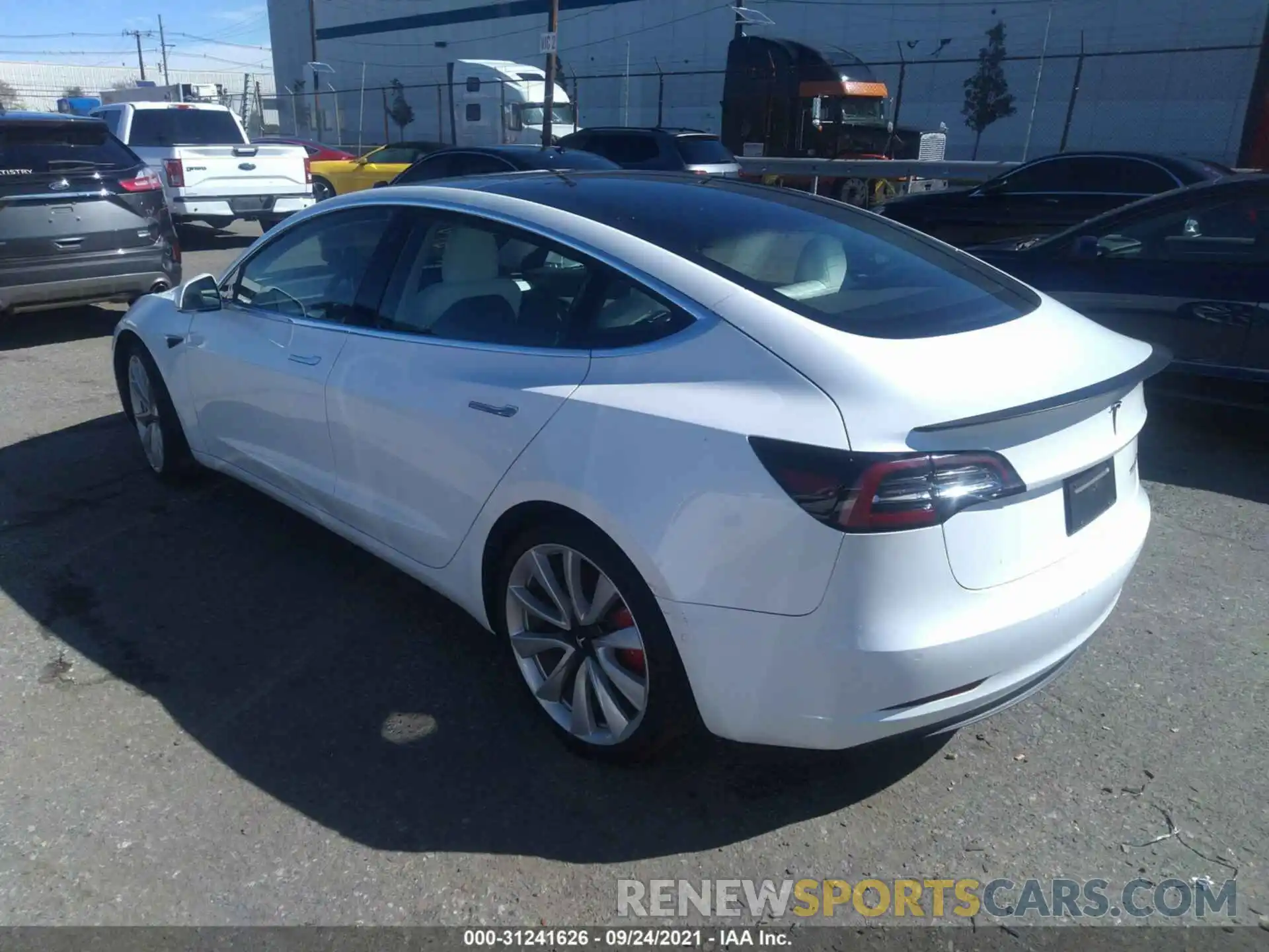 3 Photograph of a damaged car 5YJ3E1EB8KF469730 TESLA MODEL 3 2019