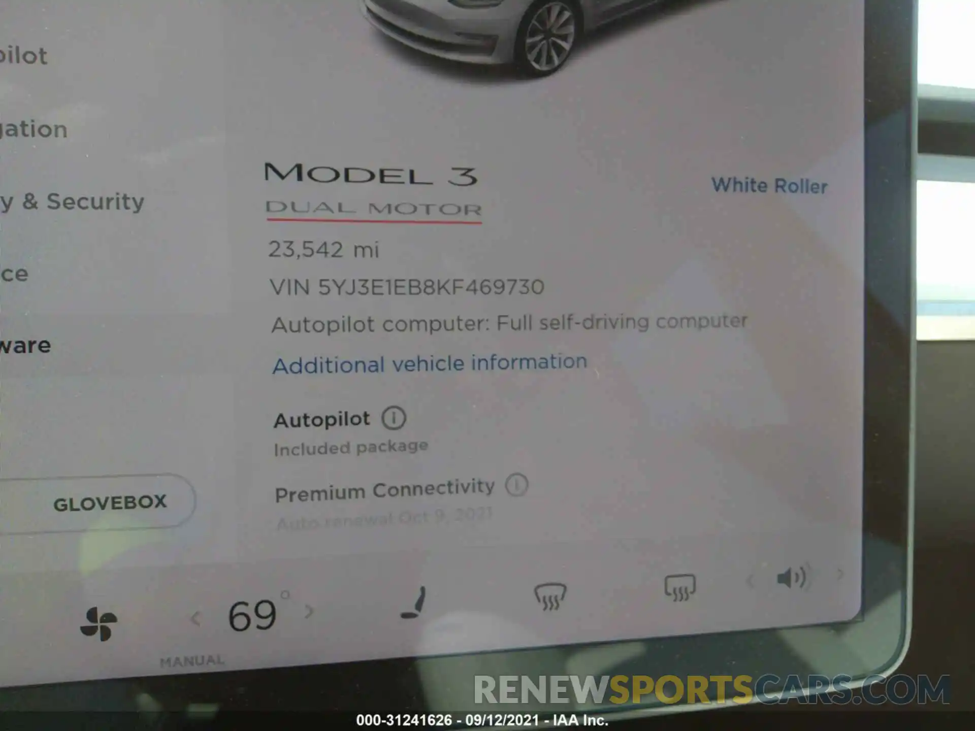 7 Photograph of a damaged car 5YJ3E1EB8KF469730 TESLA MODEL 3 2019