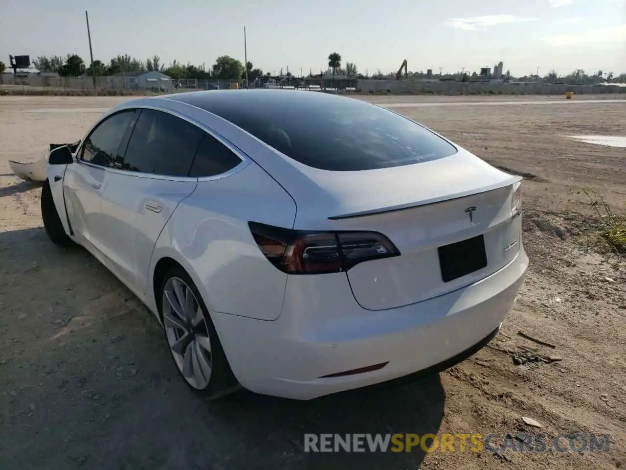 3 Photograph of a damaged car 5YJ3E1EB8KF487418 TESLA MODEL 3 2019