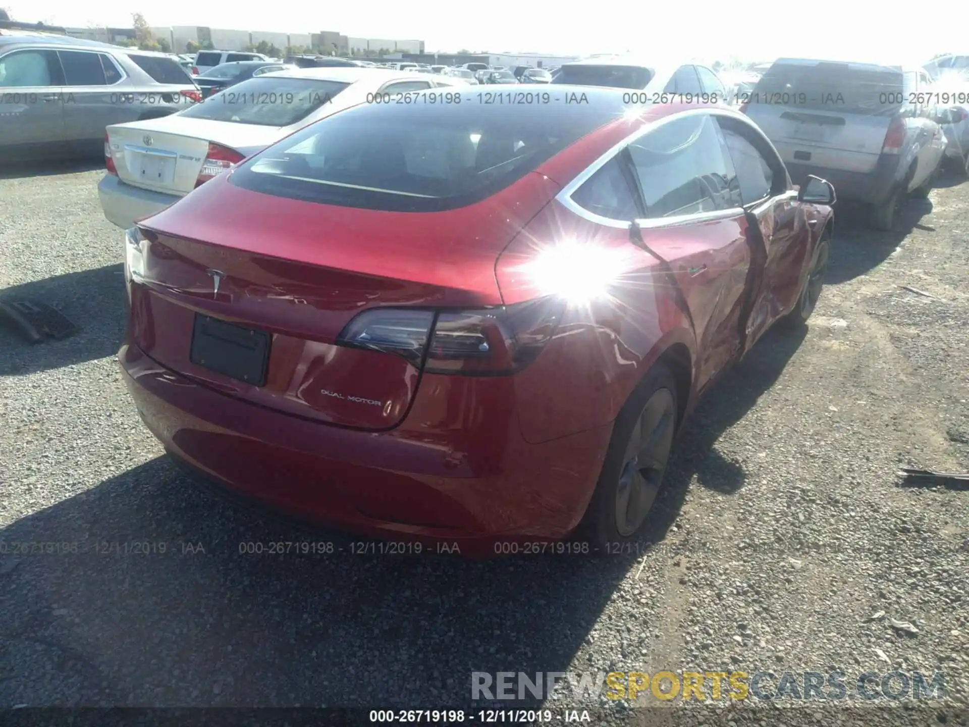 4 Photograph of a damaged car 5YJ3E1EB8KF492828 TESLA MODEL 3 2019