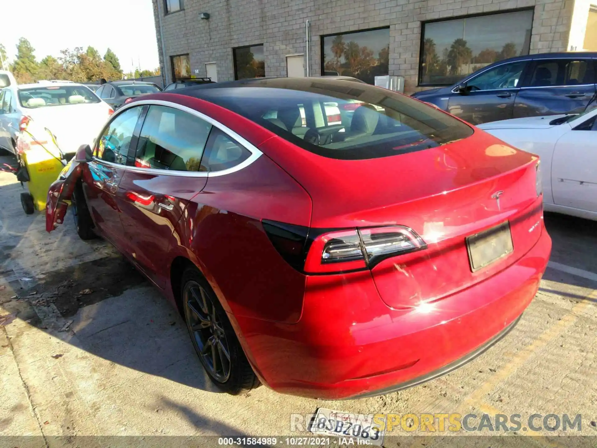 3 Photograph of a damaged car 5YJ3E1EB8KF492845 TESLA MODEL 3 2019