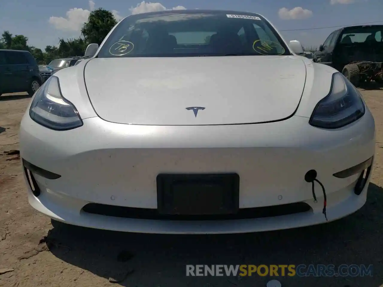 9 Photograph of a damaged car 5YJ3E1EB8KF493493 TESLA MODEL 3 2019