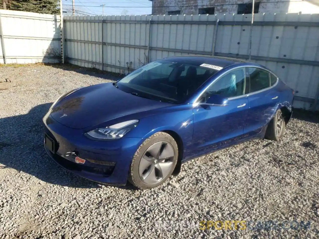 2 Photograph of a damaged car 5YJ3E1EB8KF497267 TESLA MODEL 3 2019