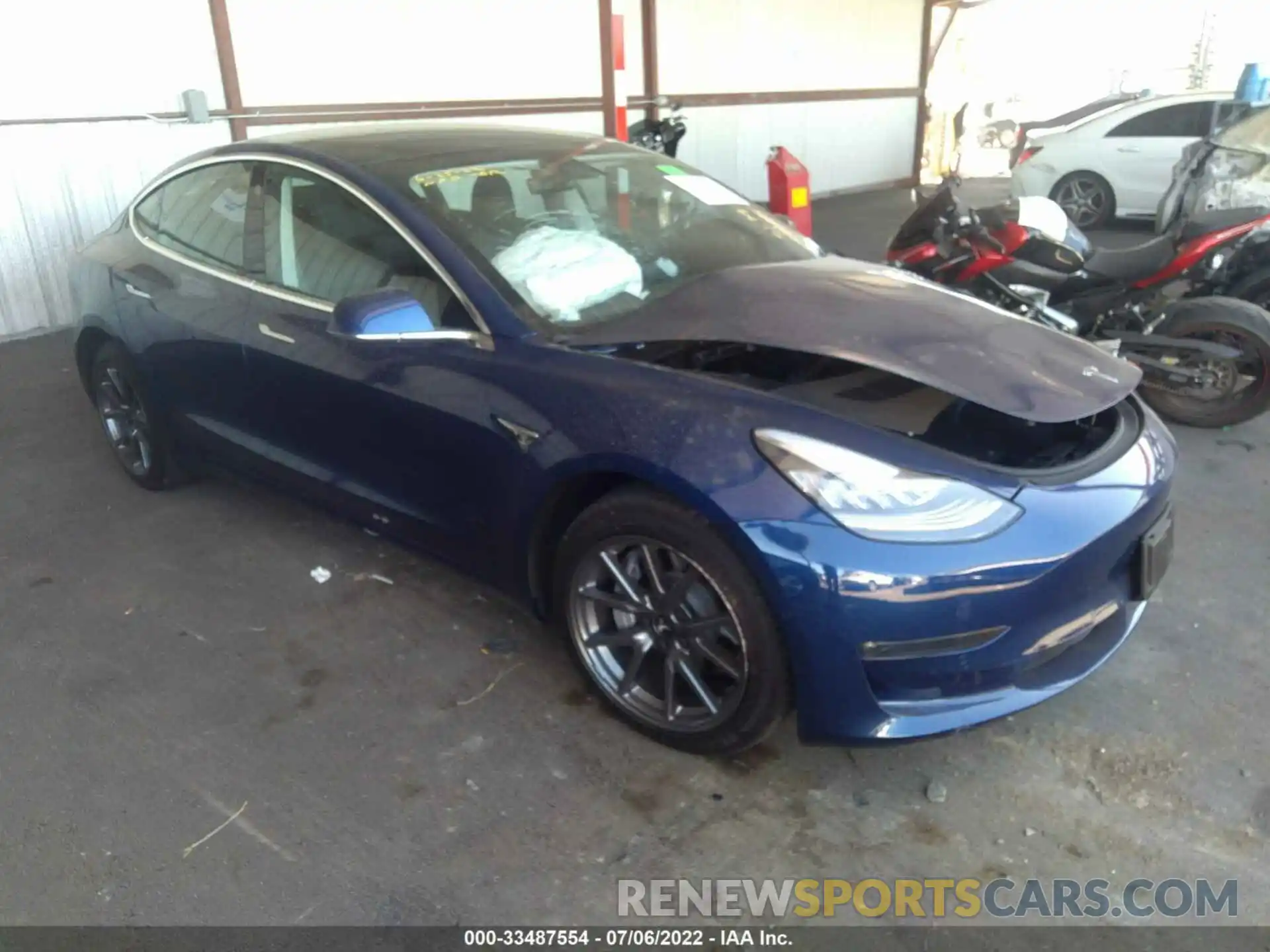 1 Фотография поврежденного автомобиля 5YJ3E1EB8KF497625 TESLA MODEL 3 2019