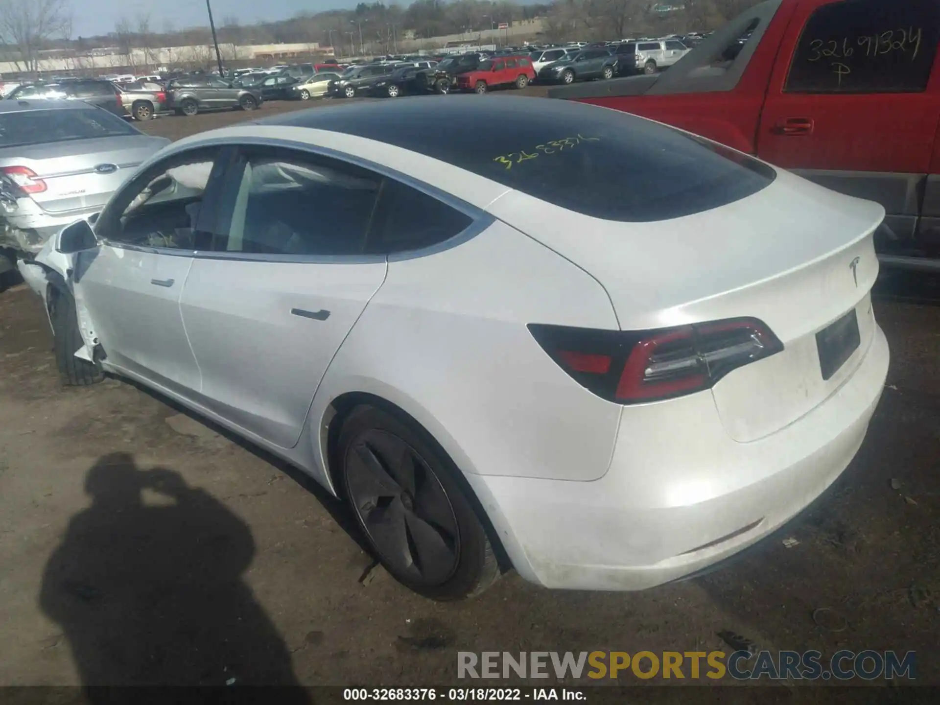 3 Photograph of a damaged car 5YJ3E1EB8KF511829 TESLA MODEL 3 2019