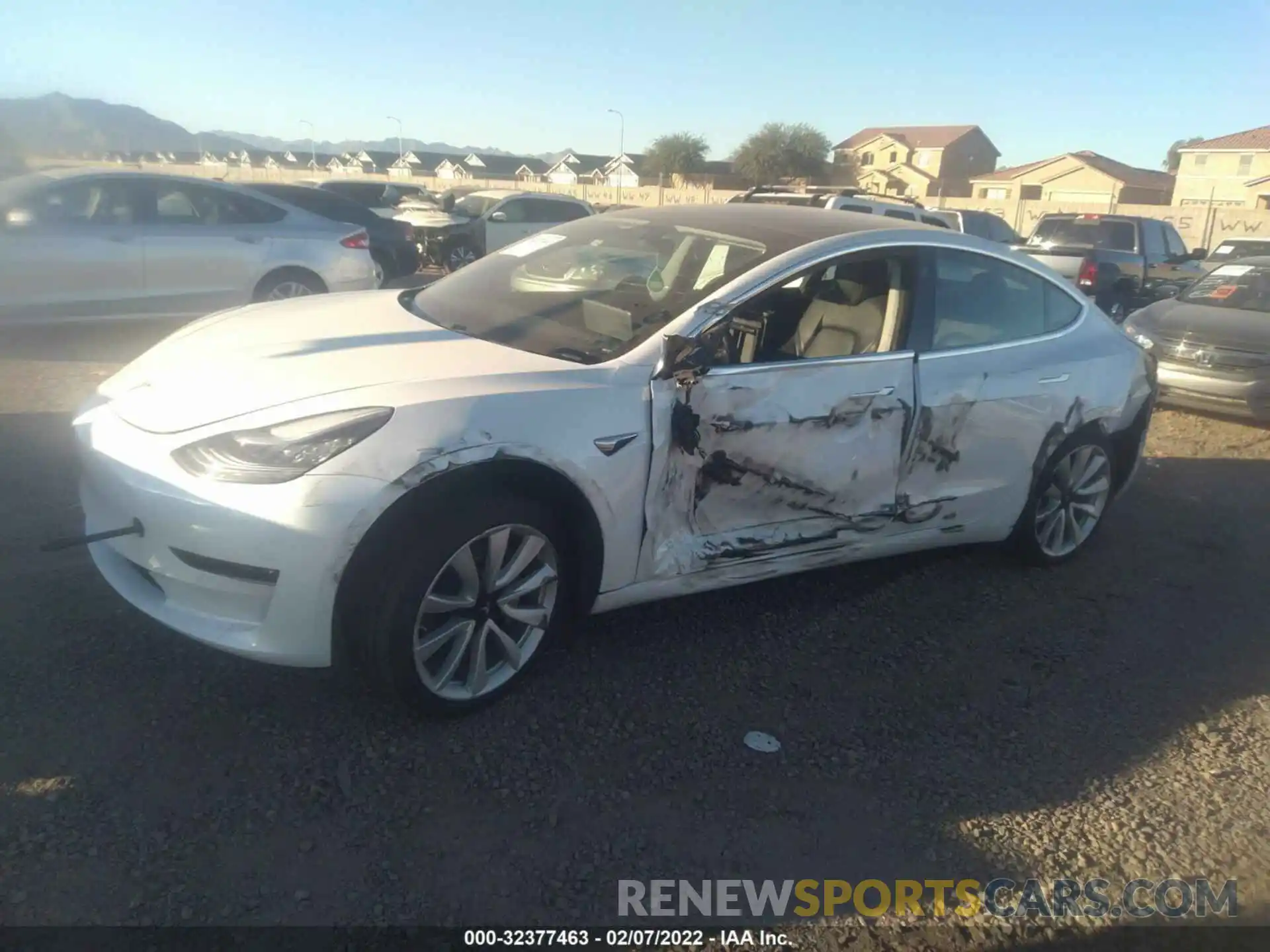 2 Photograph of a damaged car 5YJ3E1EB8KF512804 TESLA MODEL 3 2019