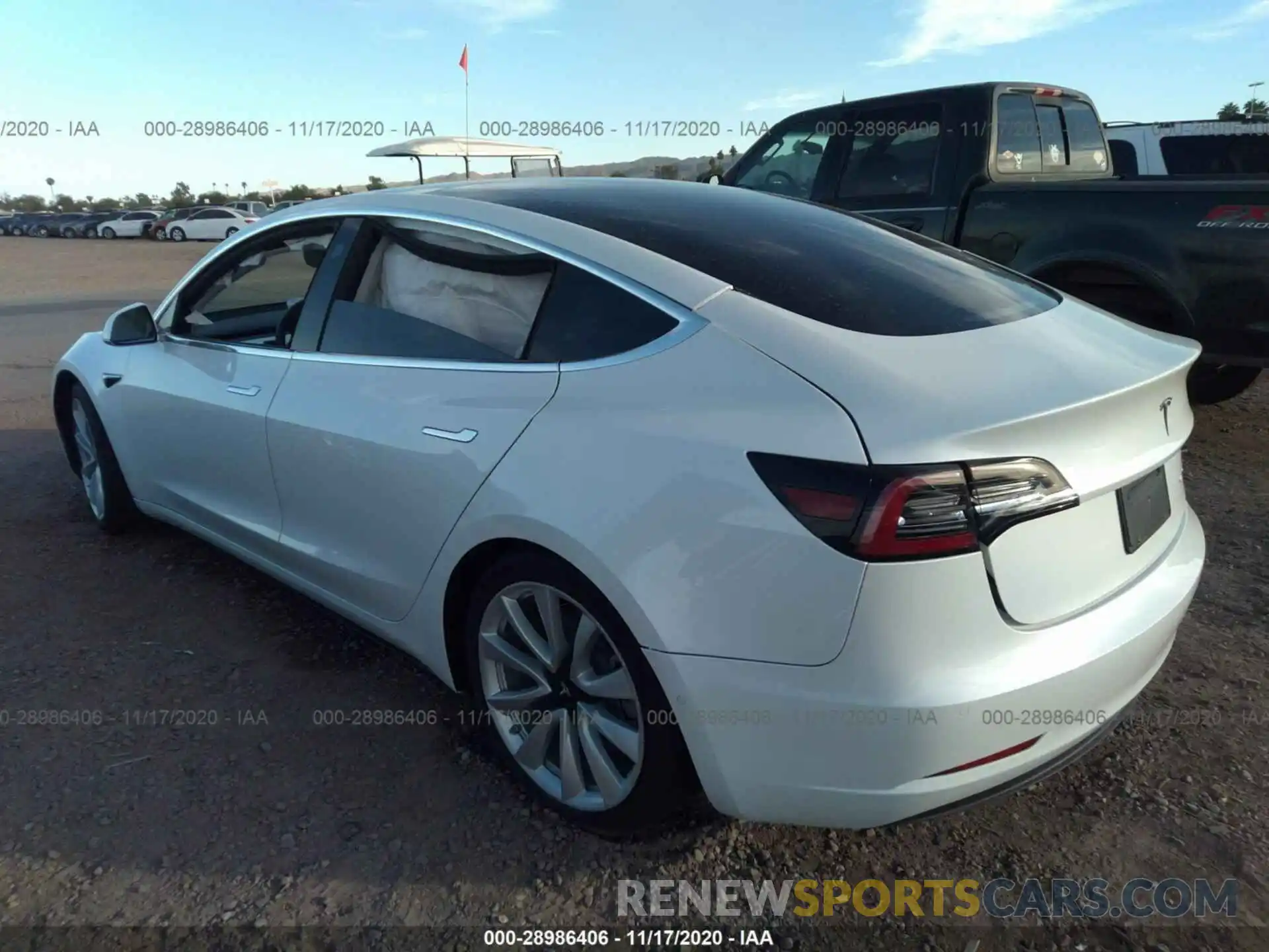 3 Photograph of a damaged car 5YJ3E1EB8KF513662 TESLA MODEL 3 2019