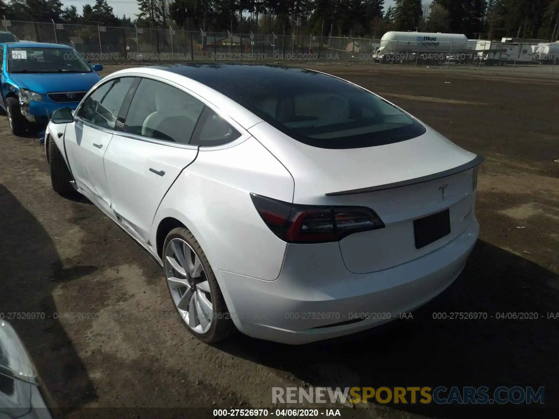 3 Photograph of a damaged car 5YJ3E1EB8KF514469 TESLA MODEL 3 2019