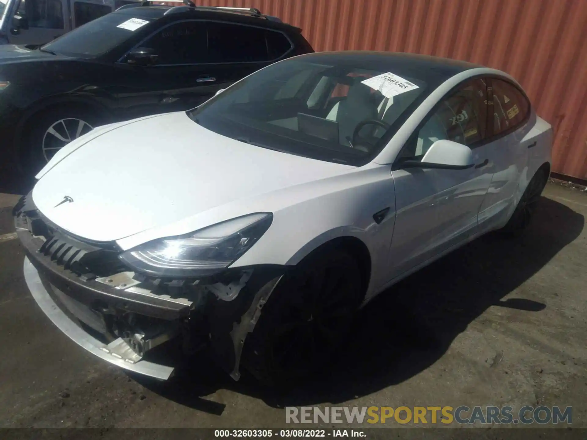 2 Photograph of a damaged car 5YJ3E1EB8KF514634 TESLA MODEL 3 2019