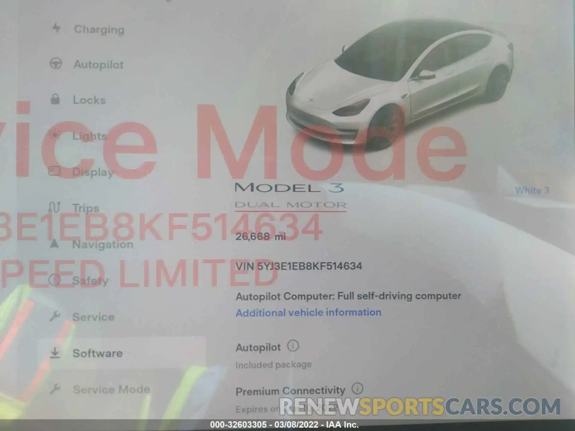 7 Photograph of a damaged car 5YJ3E1EB8KF514634 TESLA MODEL 3 2019