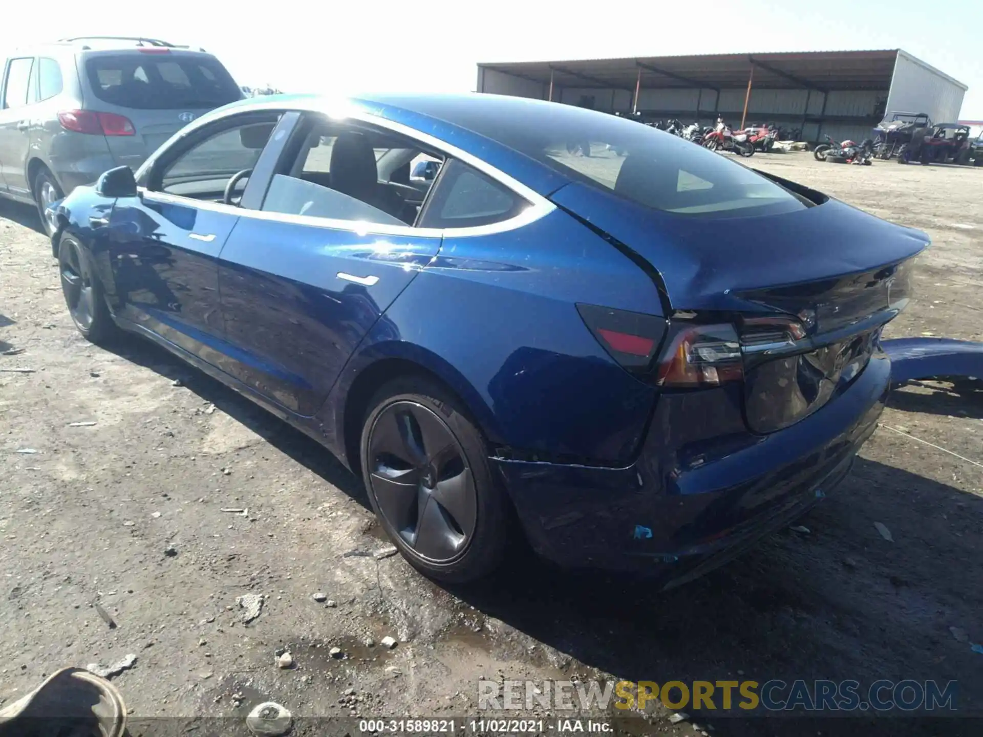 3 Photograph of a damaged car 5YJ3E1EB8KF533443 TESLA MODEL 3 2019