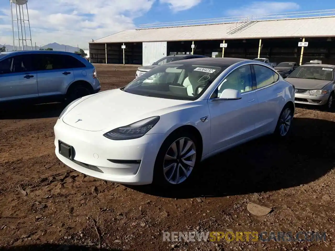 2 Photograph of a damaged car 5YJ3E1EB9KF192540 TESLA MODEL 3 2019