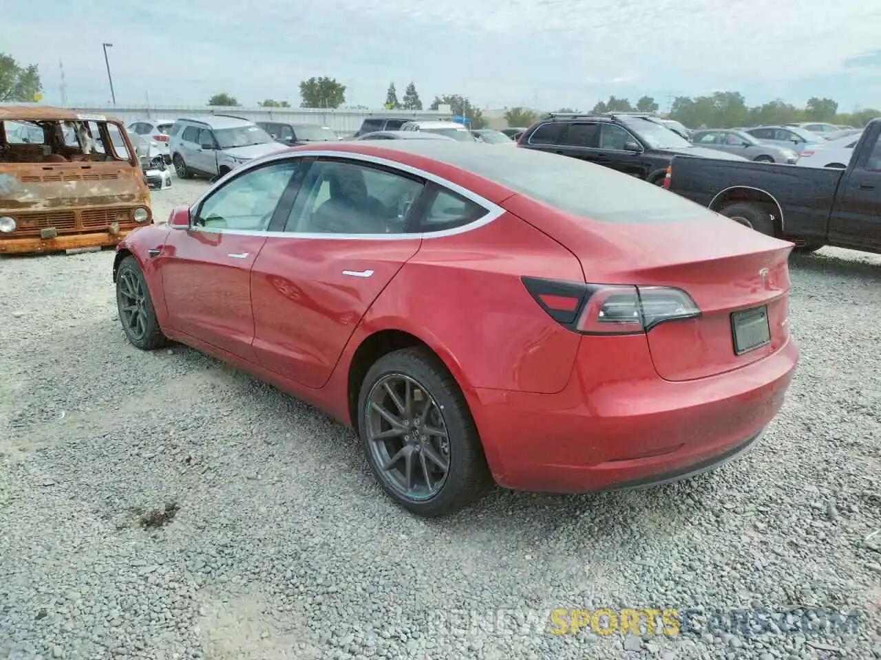 3 Photograph of a damaged car 5YJ3E1EB9KF193896 TESLA MODEL 3 2019