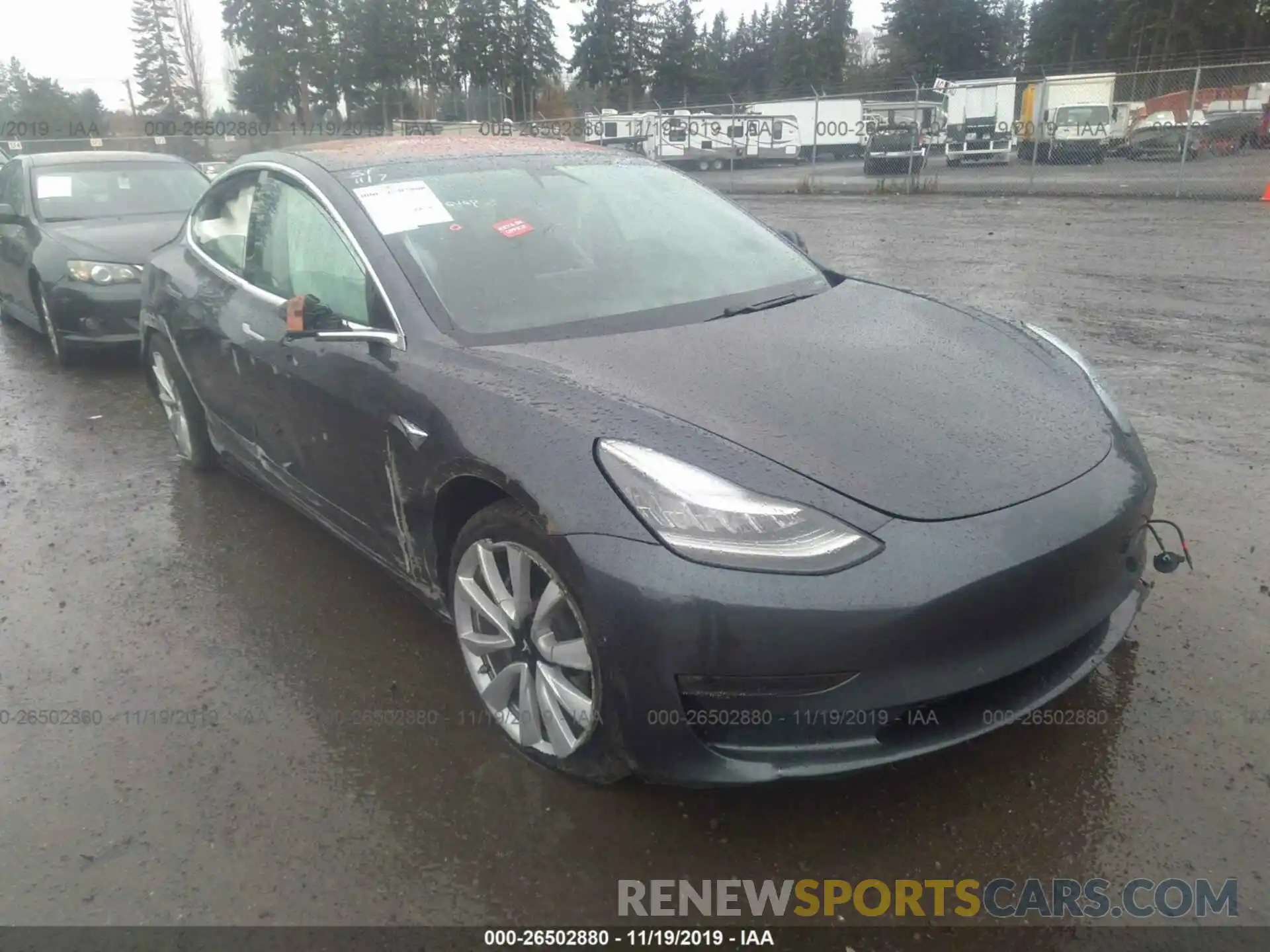 1 Photograph of a damaged car 5YJ3E1EB9KF194594 TESLA MODEL 3 2019