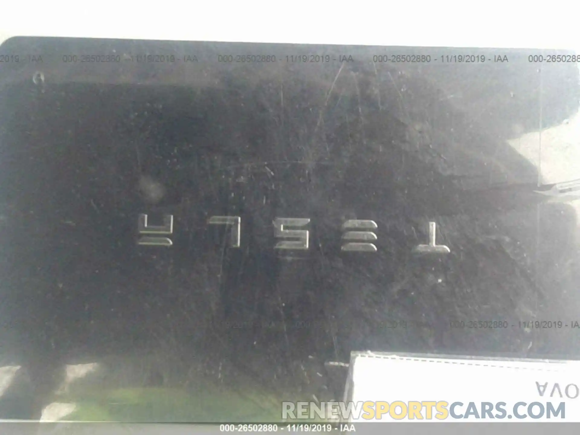 11 Photograph of a damaged car 5YJ3E1EB9KF194594 TESLA MODEL 3 2019