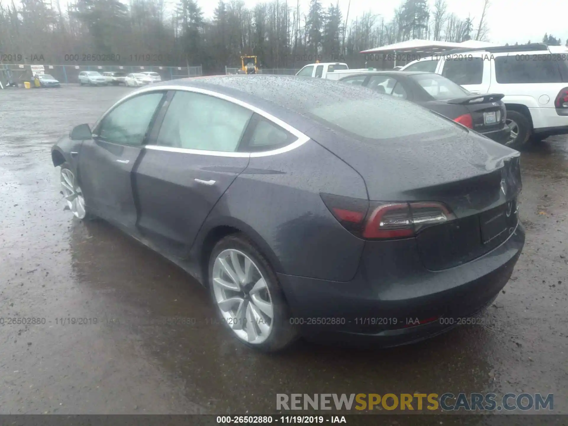 3 Photograph of a damaged car 5YJ3E1EB9KF194594 TESLA MODEL 3 2019