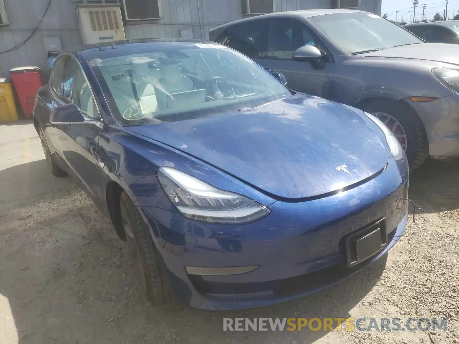 1 Photograph of a damaged car 5YJ3E1EB9KF194966 TESLA MODEL 3 2019