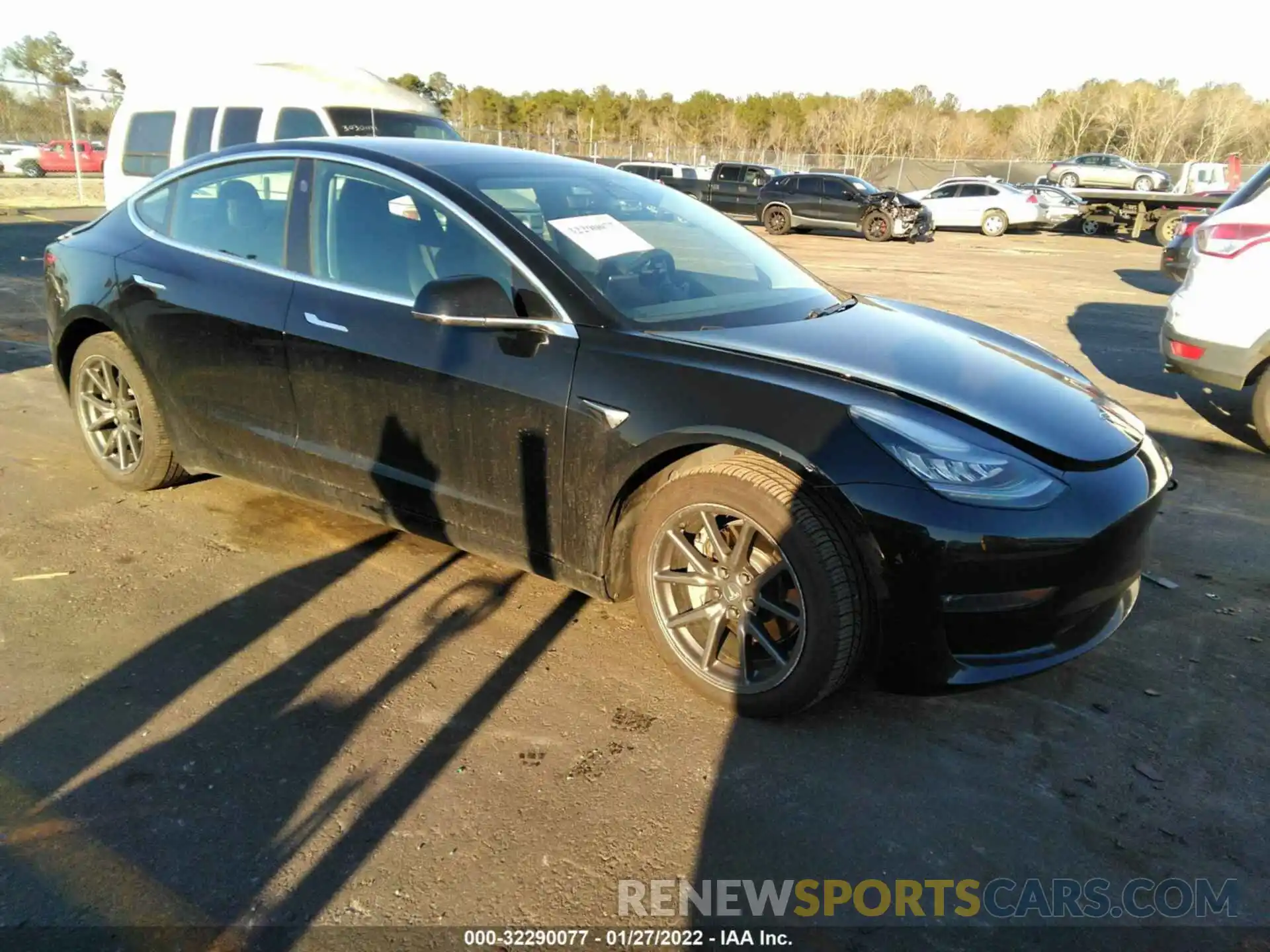 1 Photograph of a damaged car 5YJ3E1EB9KF197088 TESLA MODEL 3 2019