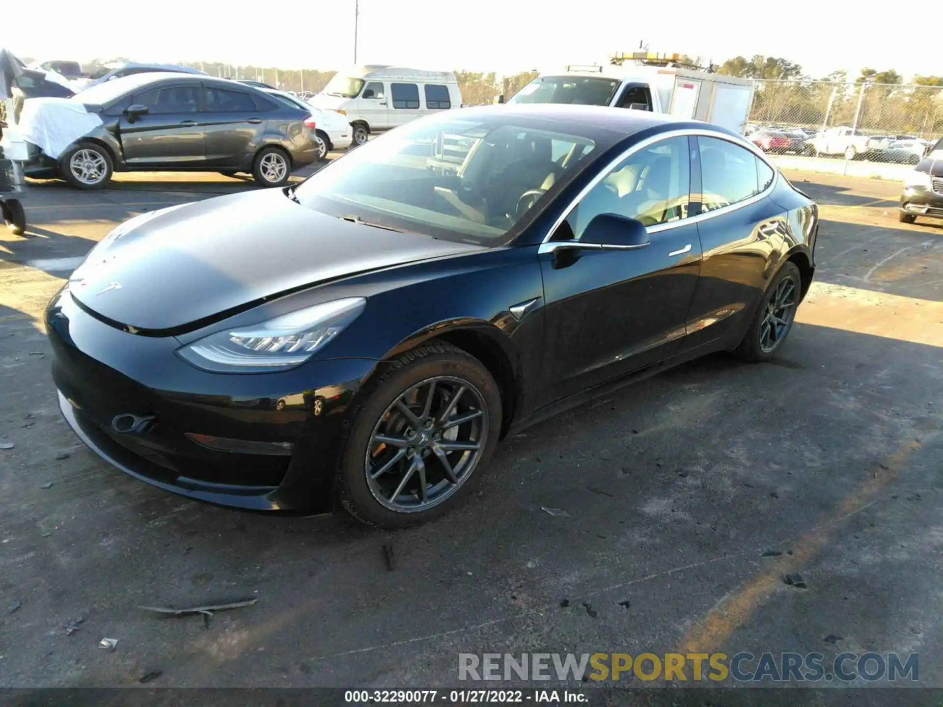 2 Photograph of a damaged car 5YJ3E1EB9KF197088 TESLA MODEL 3 2019