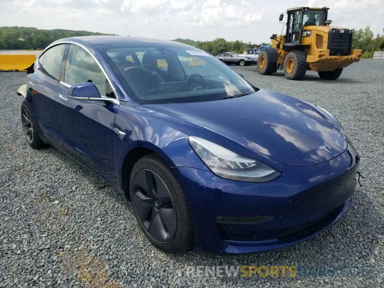 1 Photograph of a damaged car 5YJ3E1EB9KF199276 TESLA MODEL 3 2019