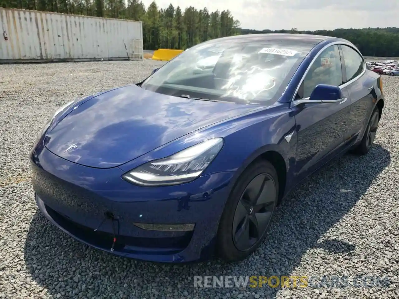 2 Photograph of a damaged car 5YJ3E1EB9KF199276 TESLA MODEL 3 2019