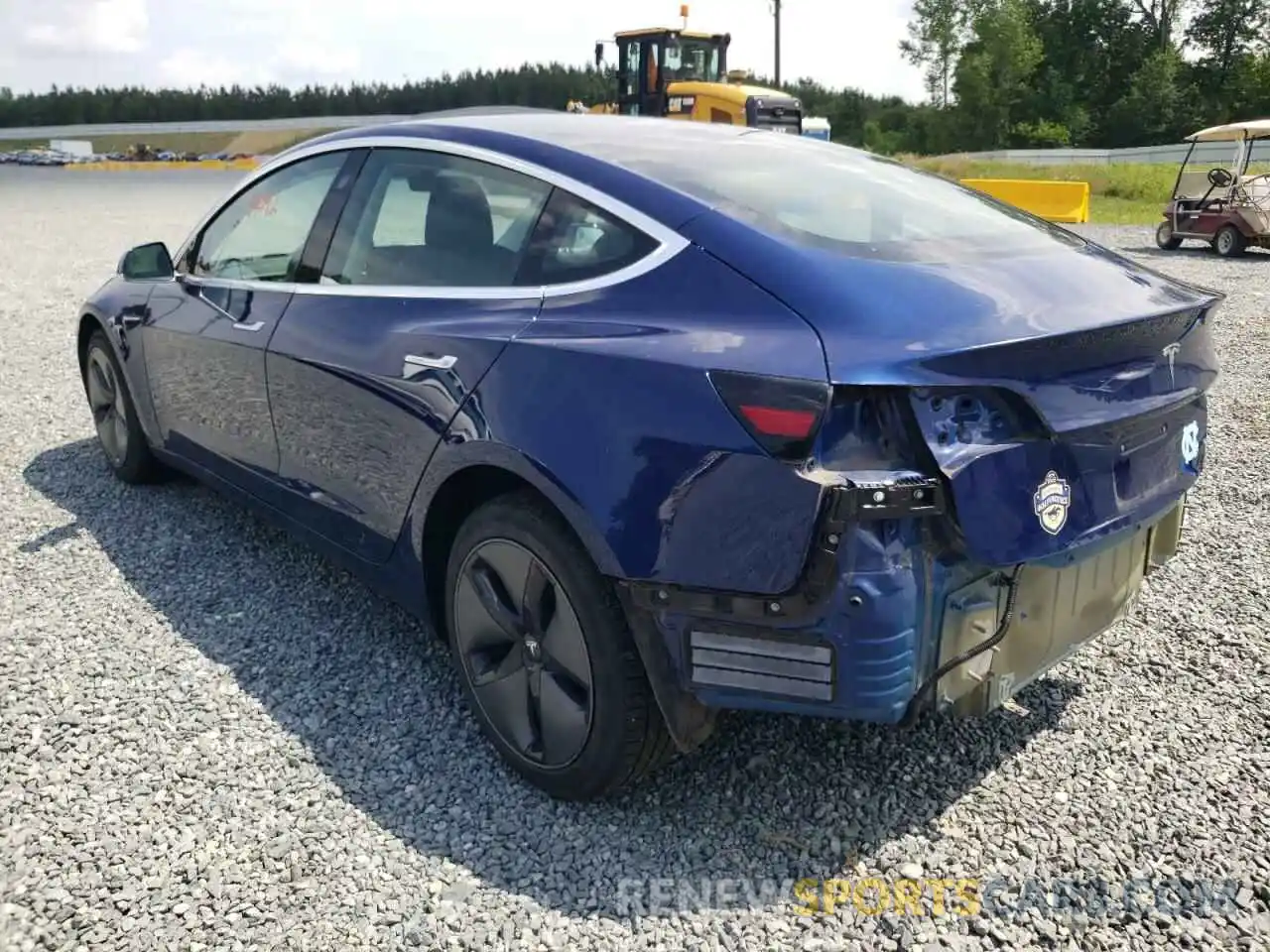 3 Photograph of a damaged car 5YJ3E1EB9KF199276 TESLA MODEL 3 2019