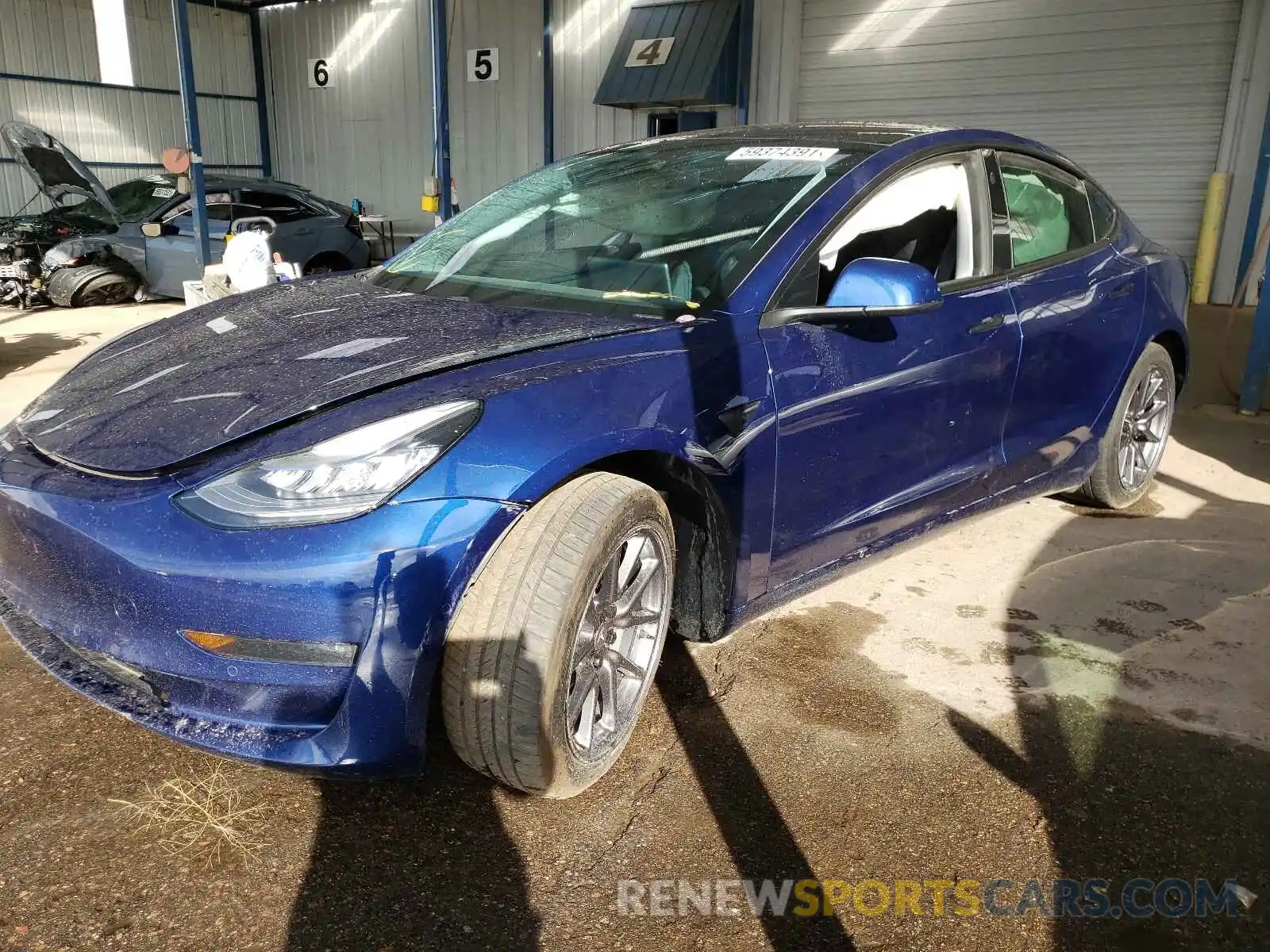 2 Photograph of a damaged car 5YJ3E1EB9KF199309 TESLA MODEL 3 2019