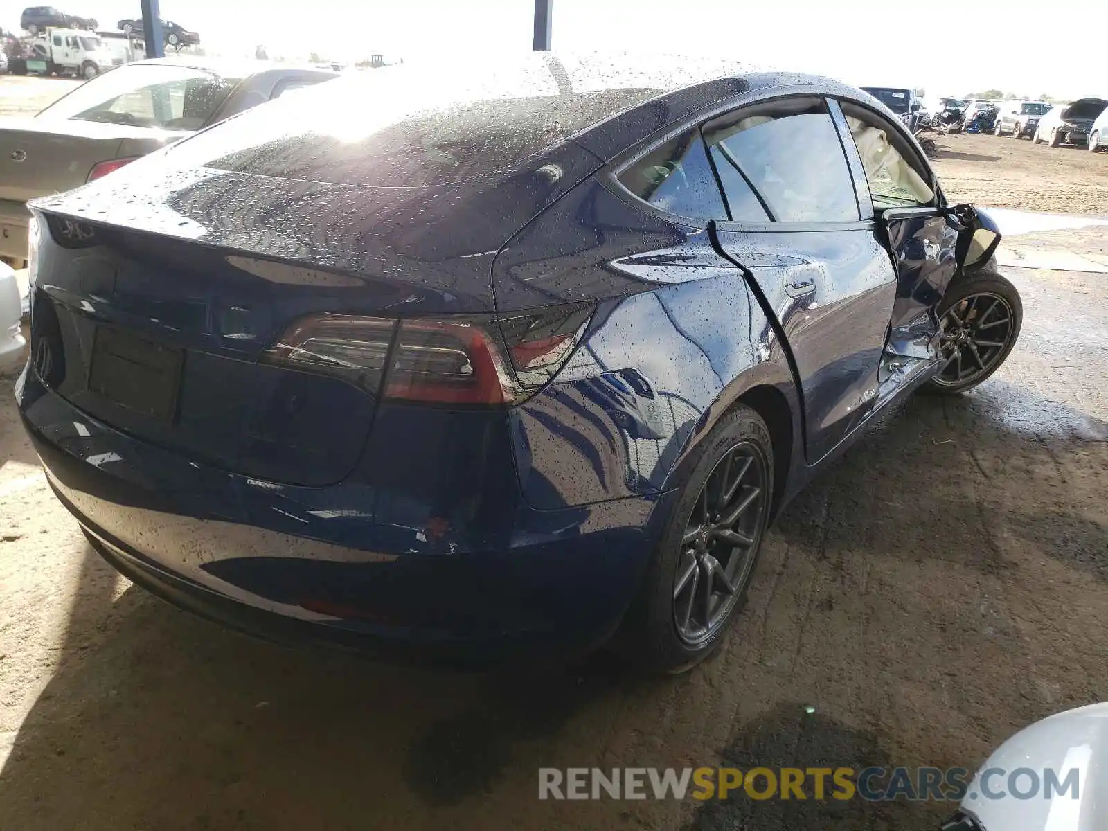 4 Photograph of a damaged car 5YJ3E1EB9KF199309 TESLA MODEL 3 2019