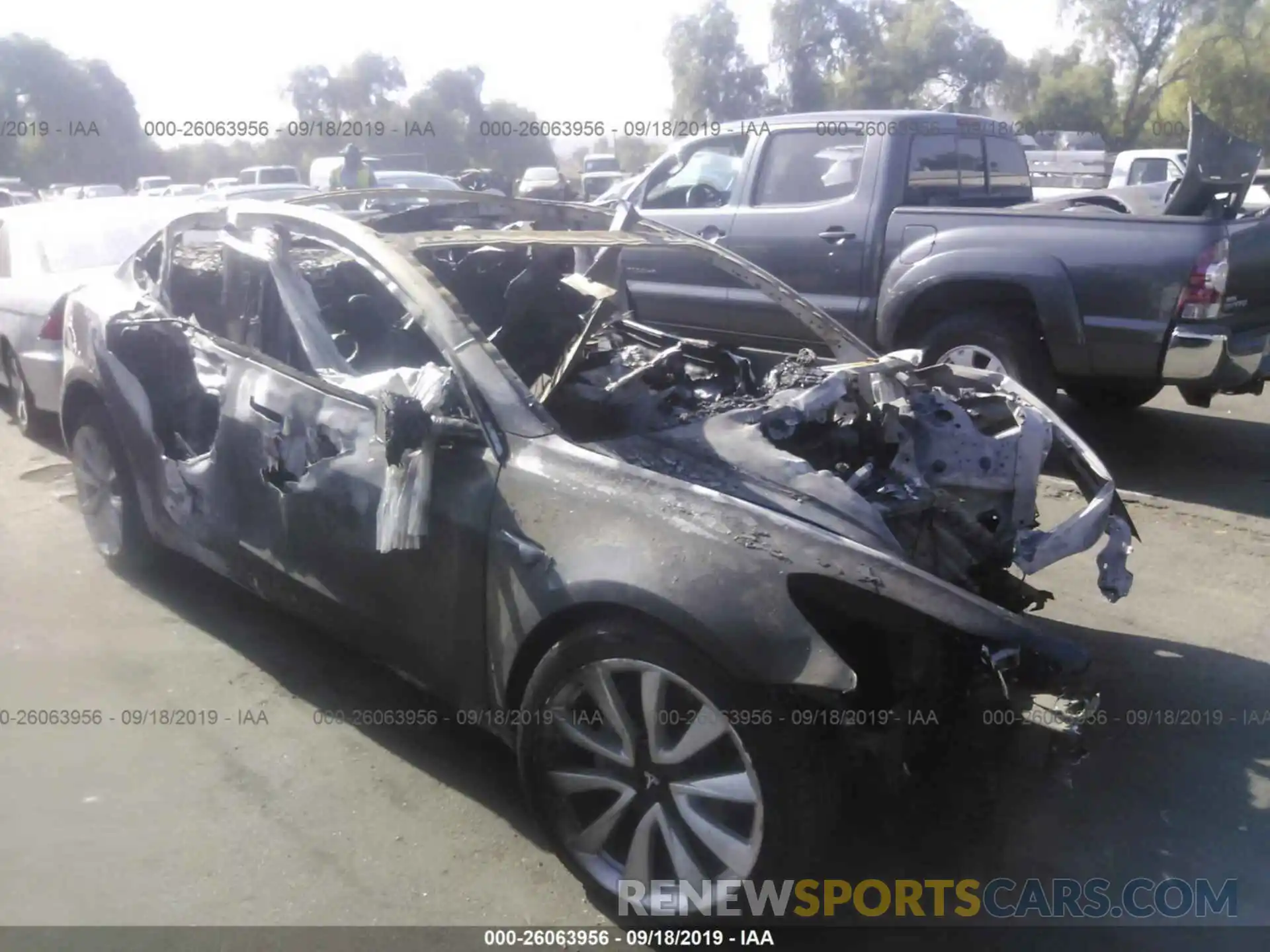 1 Photograph of a damaged car 5YJ3E1EB9KF205710 TESLA MODEL 3 2019