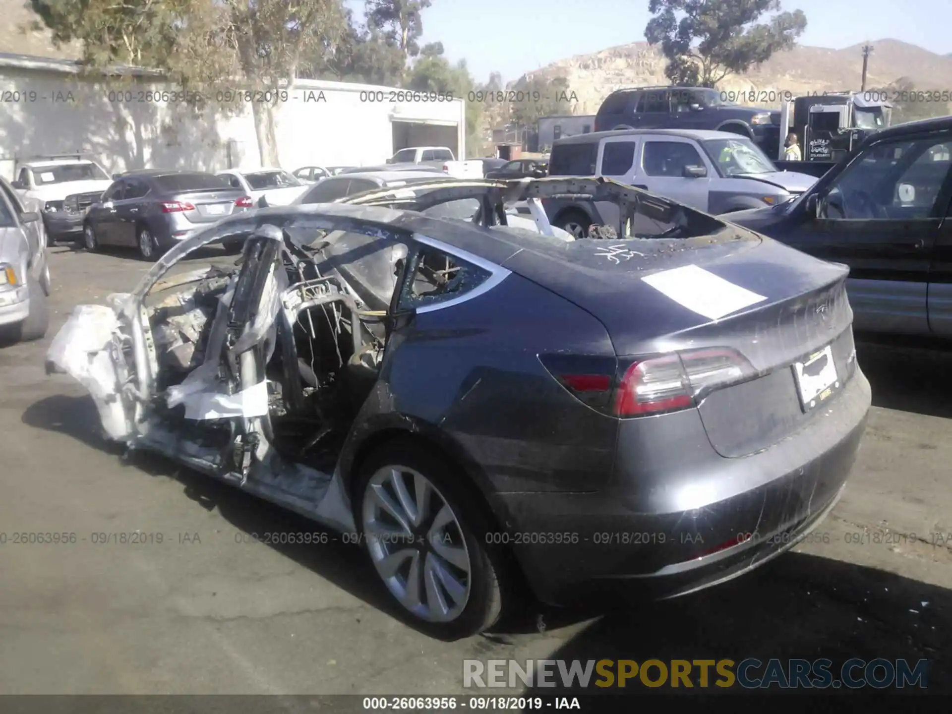 3 Photograph of a damaged car 5YJ3E1EB9KF205710 TESLA MODEL 3 2019