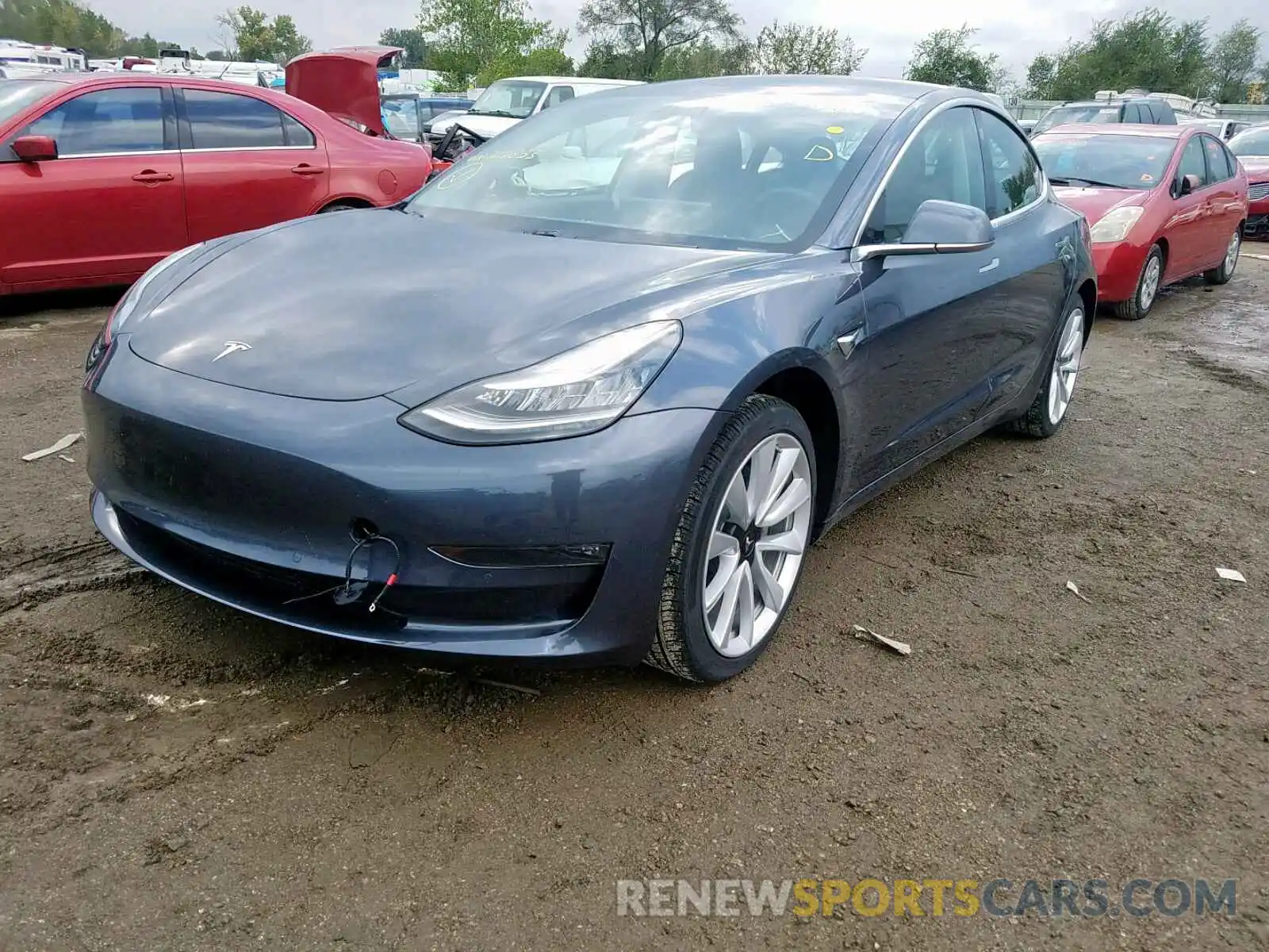 2 Фотография поврежденного автомобиля 5YJ3E1EB9KF205853 TESLA MODEL 3 2019