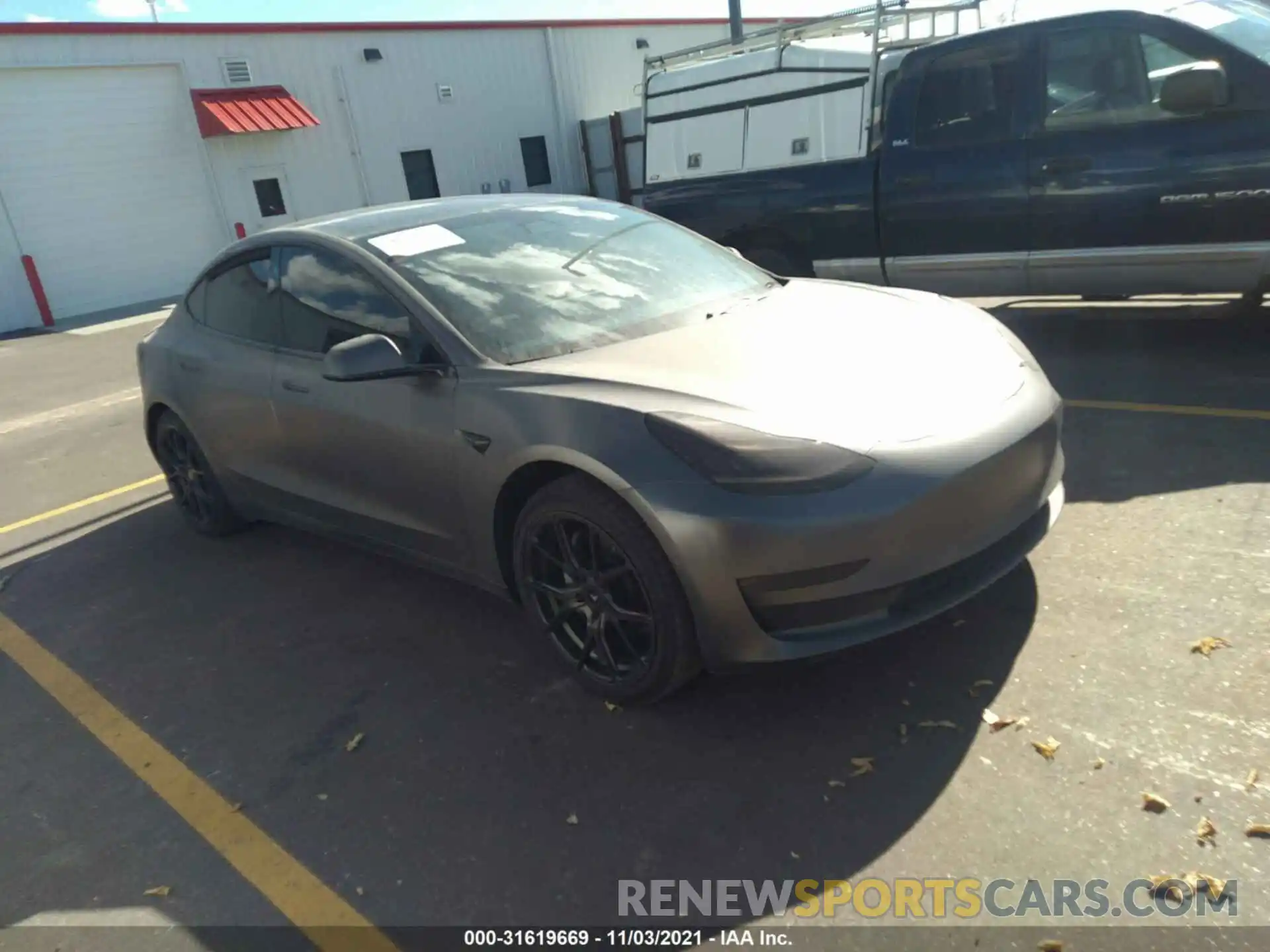 1 Photograph of a damaged car 5YJ3E1EB9KF205934 TESLA MODEL 3 2019