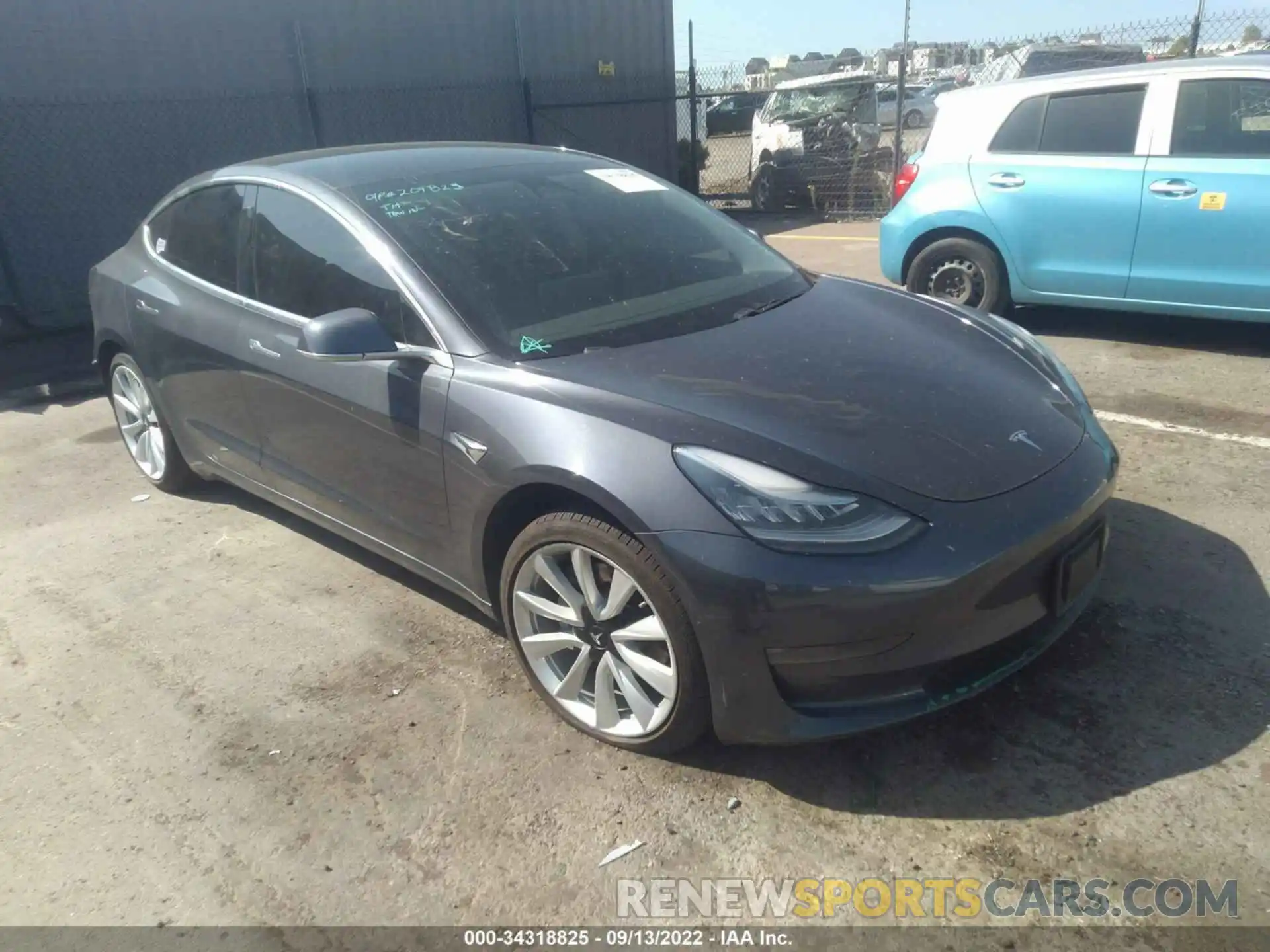 1 Photograph of a damaged car 5YJ3E1EB9KF209823 TESLA MODEL 3 2019