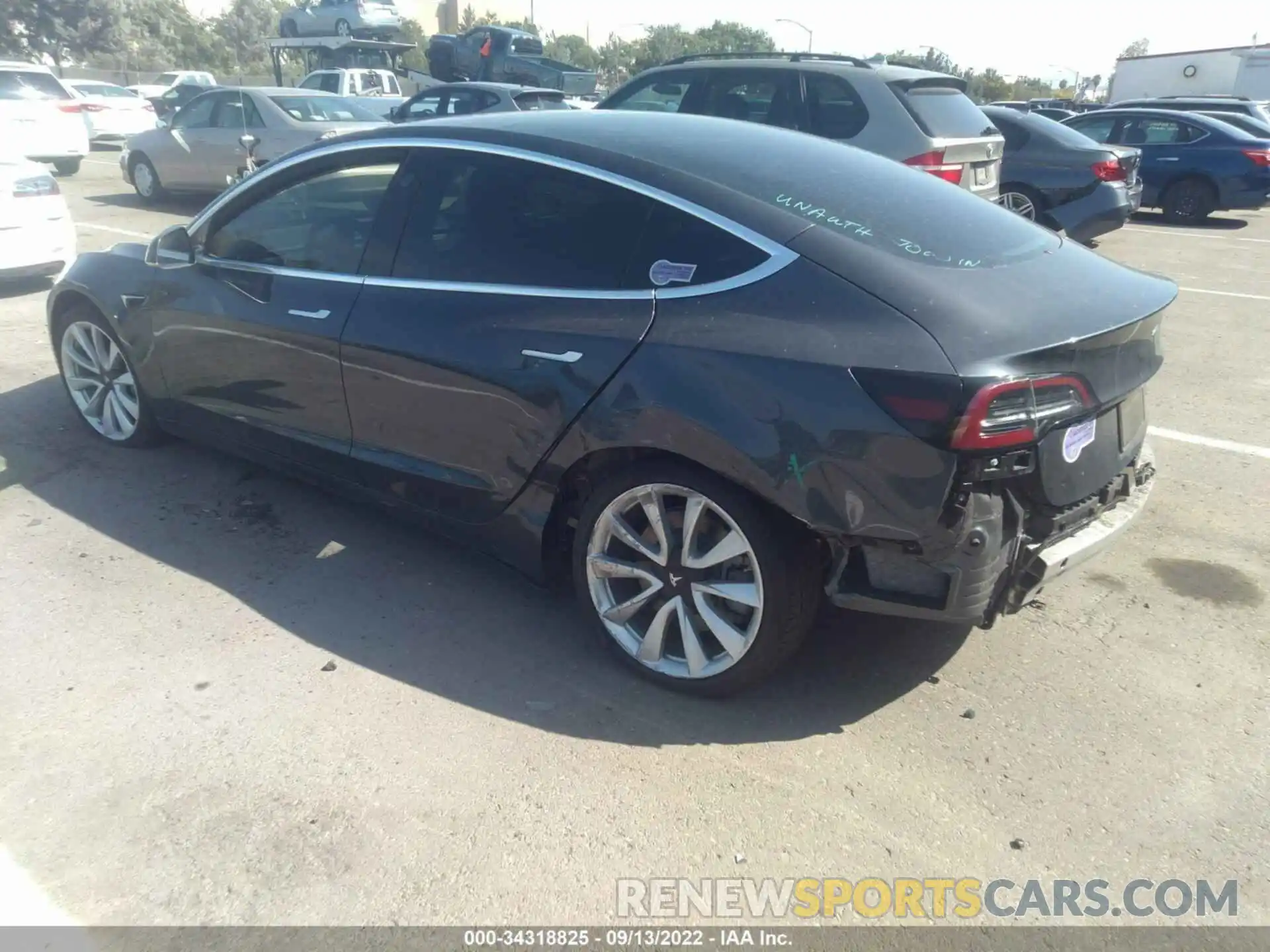 3 Photograph of a damaged car 5YJ3E1EB9KF209823 TESLA MODEL 3 2019