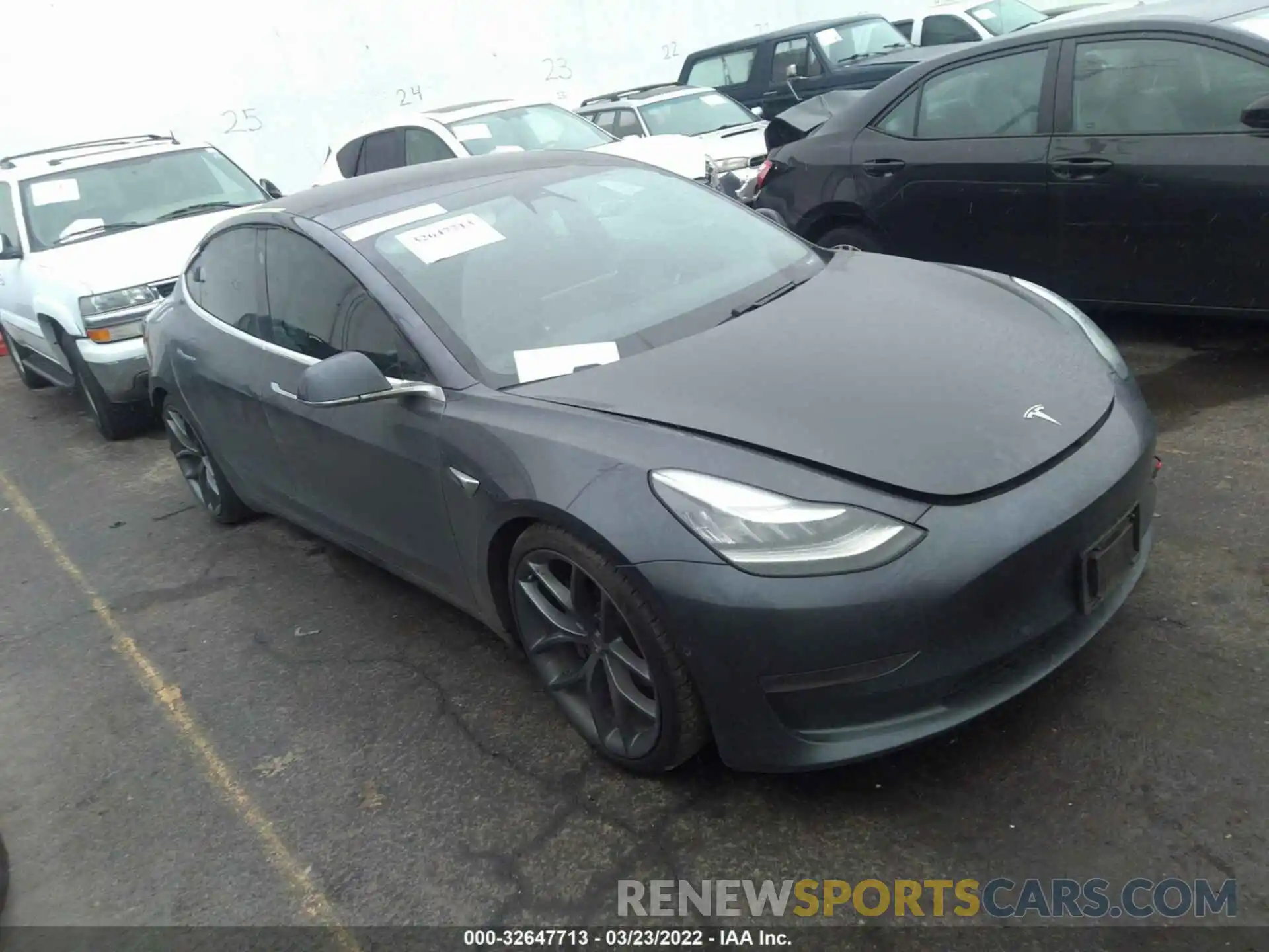 1 Photograph of a damaged car 5YJ3E1EB9KF209899 TESLA MODEL 3 2019