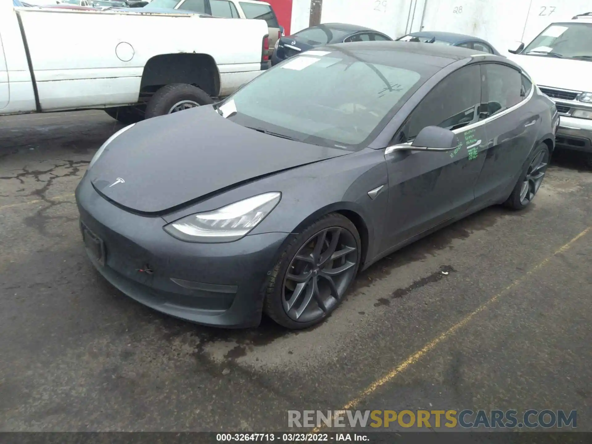 2 Photograph of a damaged car 5YJ3E1EB9KF209899 TESLA MODEL 3 2019