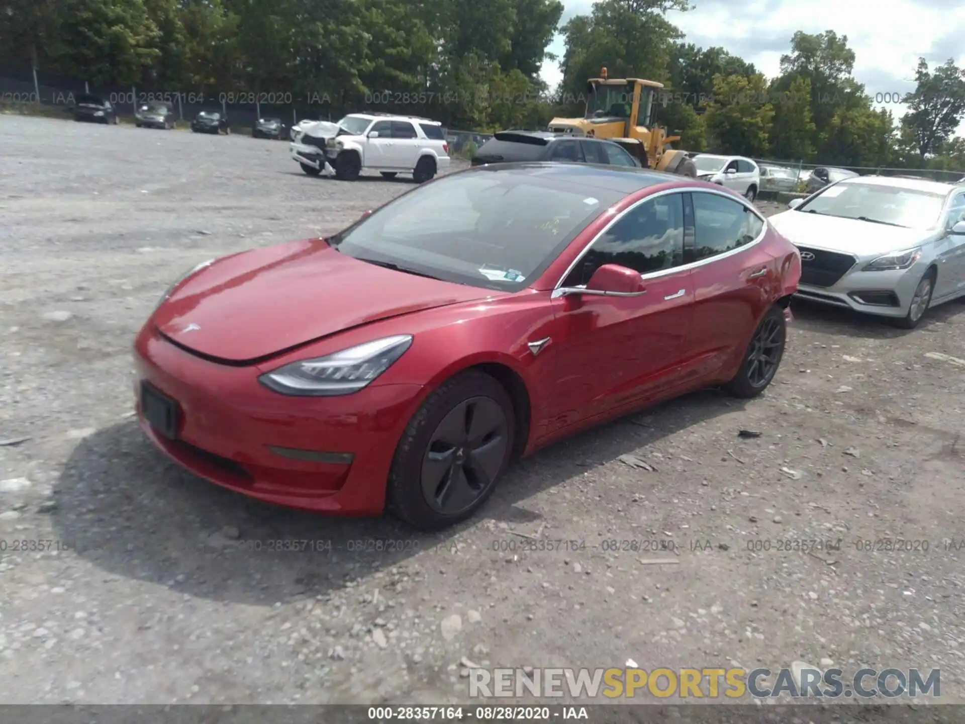 2 Photograph of a damaged car 5YJ3E1EB9KF210521 TESLA MODEL 3 2019