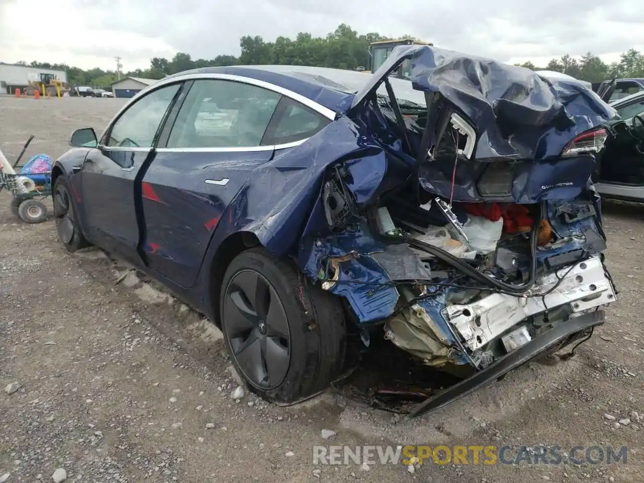 3 Photograph of a damaged car 5YJ3E1EB9KF211104 TESLA MODEL 3 2019