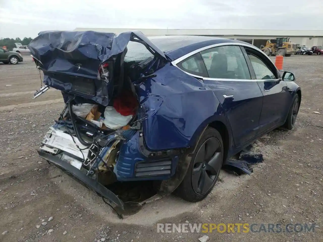 4 Photograph of a damaged car 5YJ3E1EB9KF211104 TESLA MODEL 3 2019