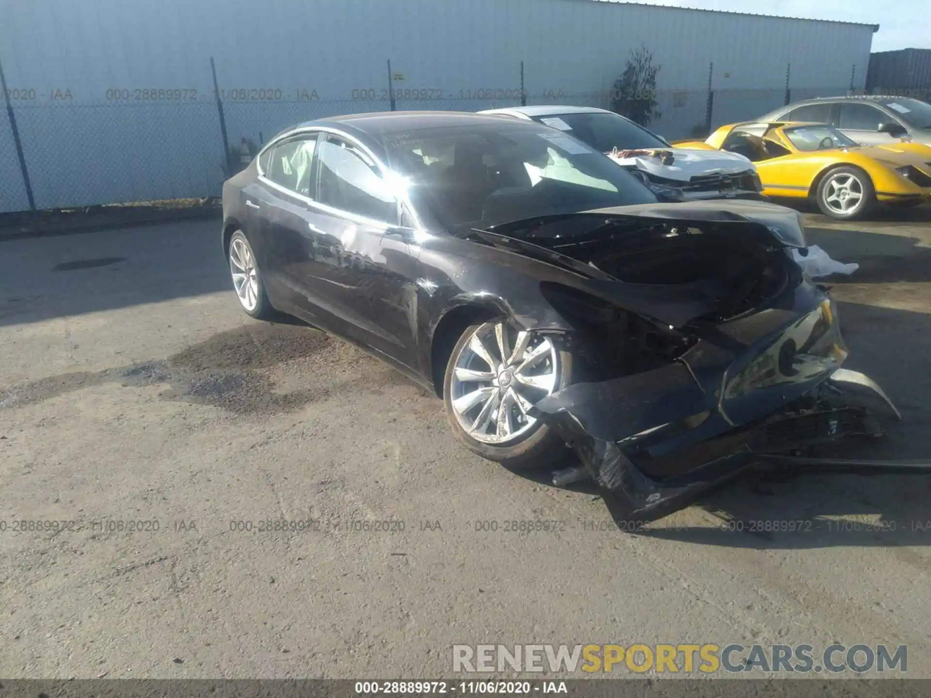 1 Photograph of a damaged car 5YJ3E1EB9KF211488 TESLA MODEL 3 2019