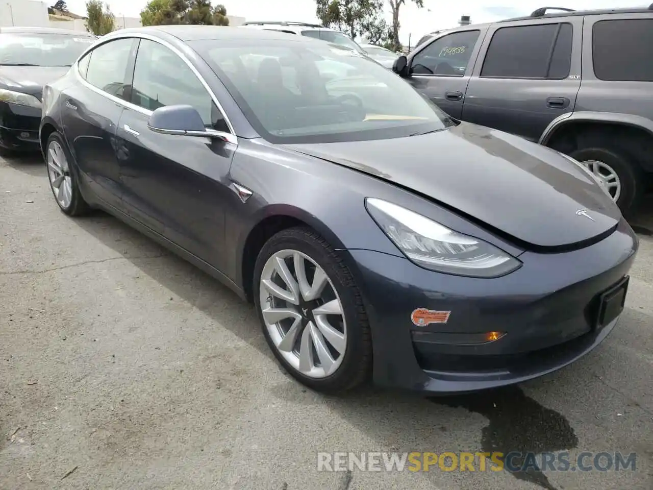 1 Photograph of a damaged car 5YJ3E1EB9KF212298 TESLA MODEL 3 2019