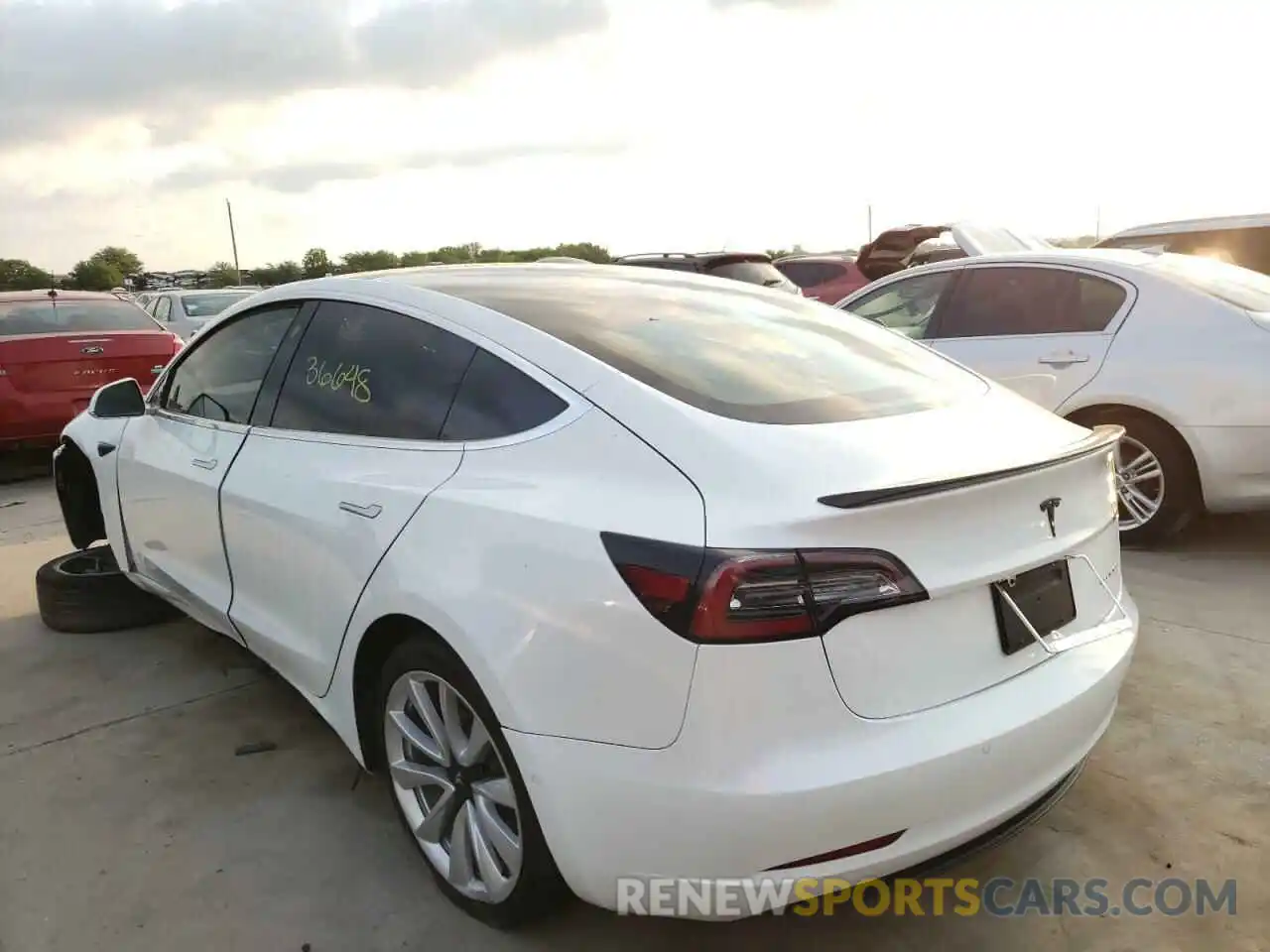 3 Photograph of a damaged car 5YJ3E1EB9KF213032 TESLA MODEL 3 2019