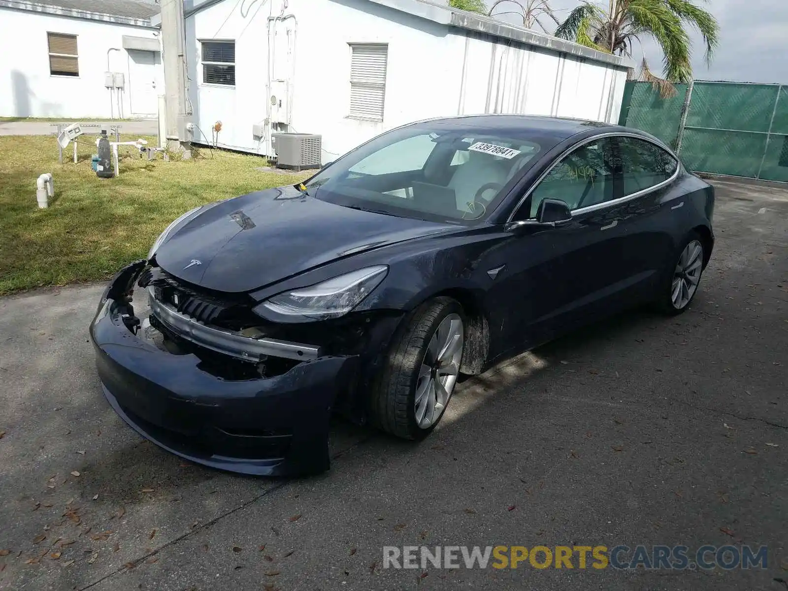 2 Photograph of a damaged car 5YJ3E1EB9KF238335 TESLA MODEL 3 2019