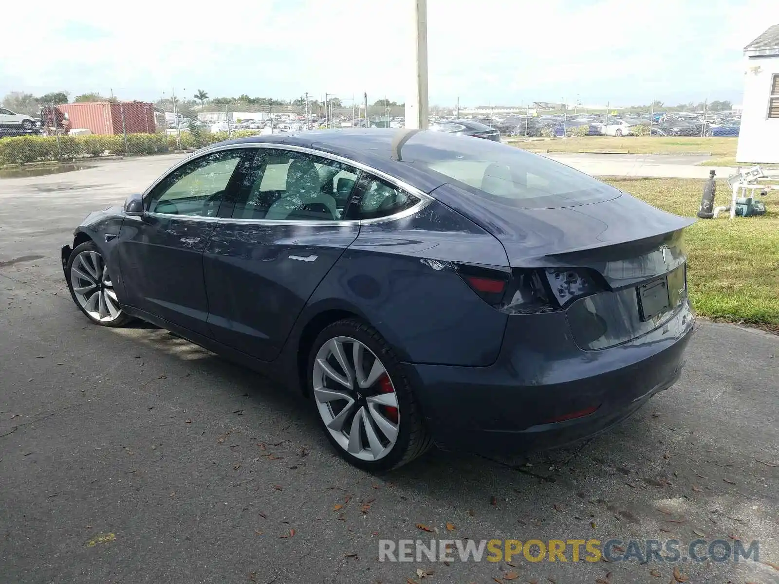 3 Photograph of a damaged car 5YJ3E1EB9KF238335 TESLA MODEL 3 2019