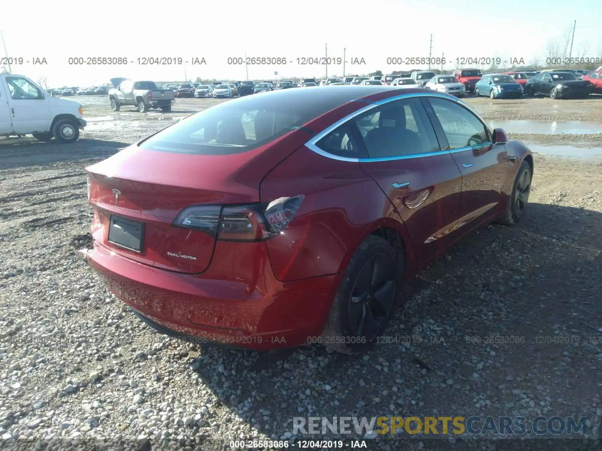 4 Фотография поврежденного автомобиля 5YJ3E1EB9KF359334 TESLA MODEL 3 2019