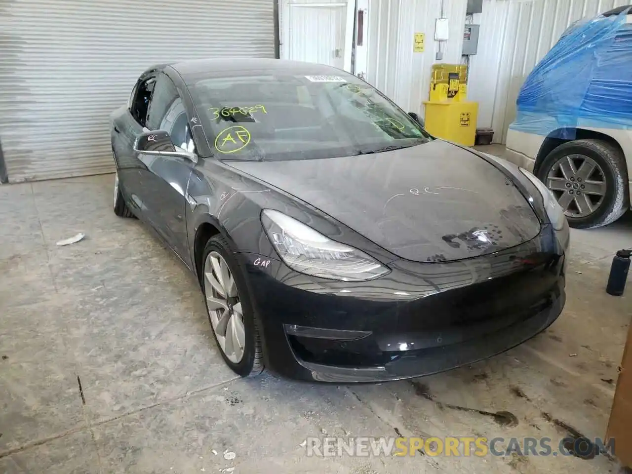 1 Photograph of a damaged car 5YJ3E1EB9KF364629 TESLA MODEL 3 2019