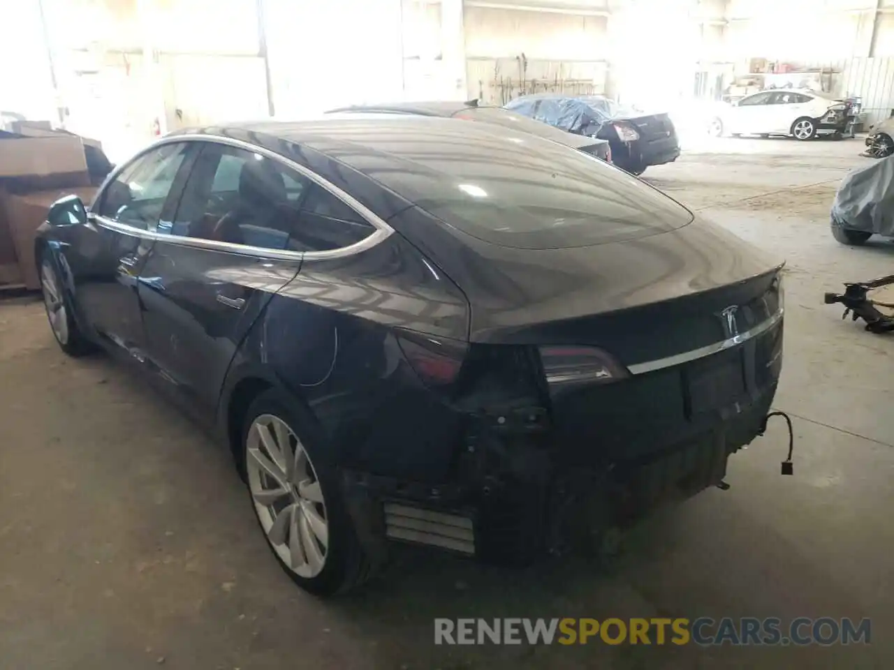 3 Photograph of a damaged car 5YJ3E1EB9KF364629 TESLA MODEL 3 2019