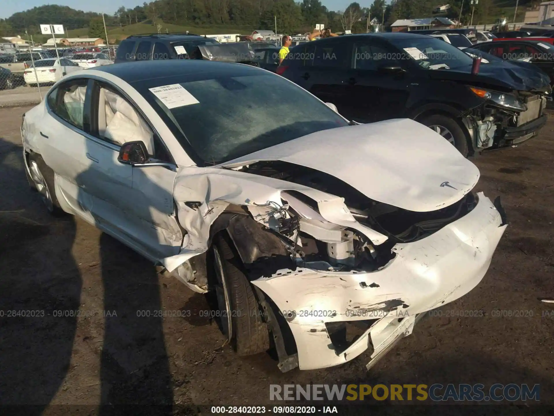 1 Photograph of a damaged car 5YJ3E1EB9KF365764 TESLA MODEL 3 2019